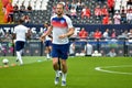 GUIMARAES, PORTUGLAL - June 09, 2019: Harry Kane during the UEFA Nations League Finals match for third place between Switzerland Royalty Free Stock Photo