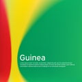 Guinea flag background. Blurred pattern in the colors of the guinean flag, business booklet. National banner, poster of guinea