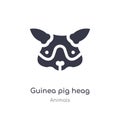 guinea pig heag icon. isolated guinea pig heag icon vector illustration from animals collection. editable sing symbol can be use