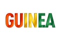 Guinean flag text font