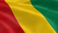 Guinean flag in the wind