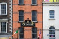 Guiness sign on old brick building, Dublin,Ireland,October,2014