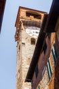 Guinigi Tower in Lucca historic center, Italy