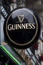 Guinness logo on Guinness bar