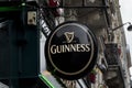 Guinness logo on Guinness bar