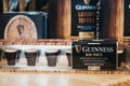 Guinness mini pints chocolates on sale in a shop