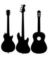 Guitar acoustic electric outline silhouette