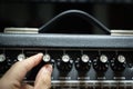 Guitar amp closeup Royalty Free Stock Photo