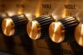 guitar amp equalizer treble control Royalty Free Stock Photo