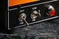 guitar amp power toggle Royalty Free Stock Photo