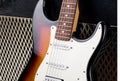 Guitar amplifier and electricguitar Royalty Free Stock Photo