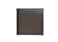 guitar amplifier isolated on white background, clean and overdrive chanel with EQ and delay and reverb effect. front view Royalty Free Stock Photo