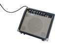 Guitar amplifier with jack cable isolated Royalty Free Stock Photo