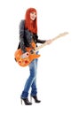 Guitar babe Royalty Free Stock Photo