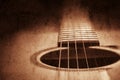 Guitar background , grunge textured image Royalty Free Stock Photo