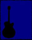 Guitar Blue Background