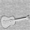 Guitar on a blurred background Royalty Free Stock Photo