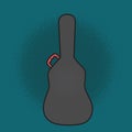 guitar box. Vector illustration decorative design