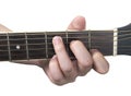 Guitar chord C with white background