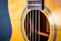 Guitar classic build by wooden style Royalty Free Stock Photo