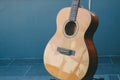 Guitar classic build by wooden style Royalty Free Stock Photo