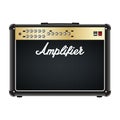 Guitar combo amplifier, amp. Royalty Free Stock Photo