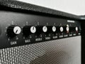 Guitar combo amplifier control knobs