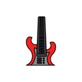 Guitar, electric, music icon. Element of color music studio equipment icon. Premium quality graphic design icon. Signs and symbols