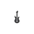 Guitar electric music instrument icon vector