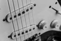 Guitar, electric , old black & white Royalty Free Stock Photo