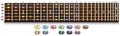 Guitar fretboard chart Royalty Free Stock Photo