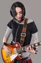 Guitar girl Royalty Free Stock Photo