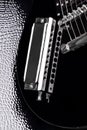 Guitar and harmonica Royalty Free Stock Photo