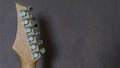 guitar head and neck closeup Royalty Free Stock Photo