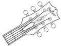 Guitar Headstock Outline