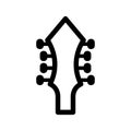 guitar headstocks icon or logo isolated sign symbol vector illustration