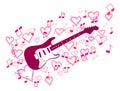 Guitar and heart