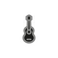 guitar icon - acoustic music instrument