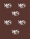 Eye icon clip art Royalty Free Stock Photo