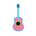 Guitar icon vector. acoustic illustration sign. audio symbol.