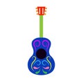 Guitar icon vector. acoustic illustration sign. audio symbol.