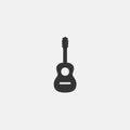 Guitar icon  illustration symbol eps 10 grey Royalty Free Stock Photo