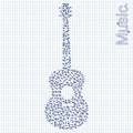 Guitar illustration Royalty Free Stock Photo