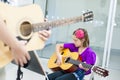 Guitar Lesson Royalty Free Stock Photo