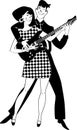 Guitar lesson clip art