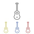 Guitar line icon