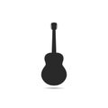 Guitar logo template vector icon illustration Royalty Free Stock Photo
