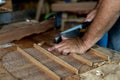 Guitar Luthier Uses Hand Saw to Cut Guitar Bracing