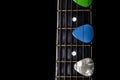Guitar mediators Royalty Free Stock Photo