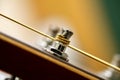 Guitar metal pin Royalty Free Stock Photo